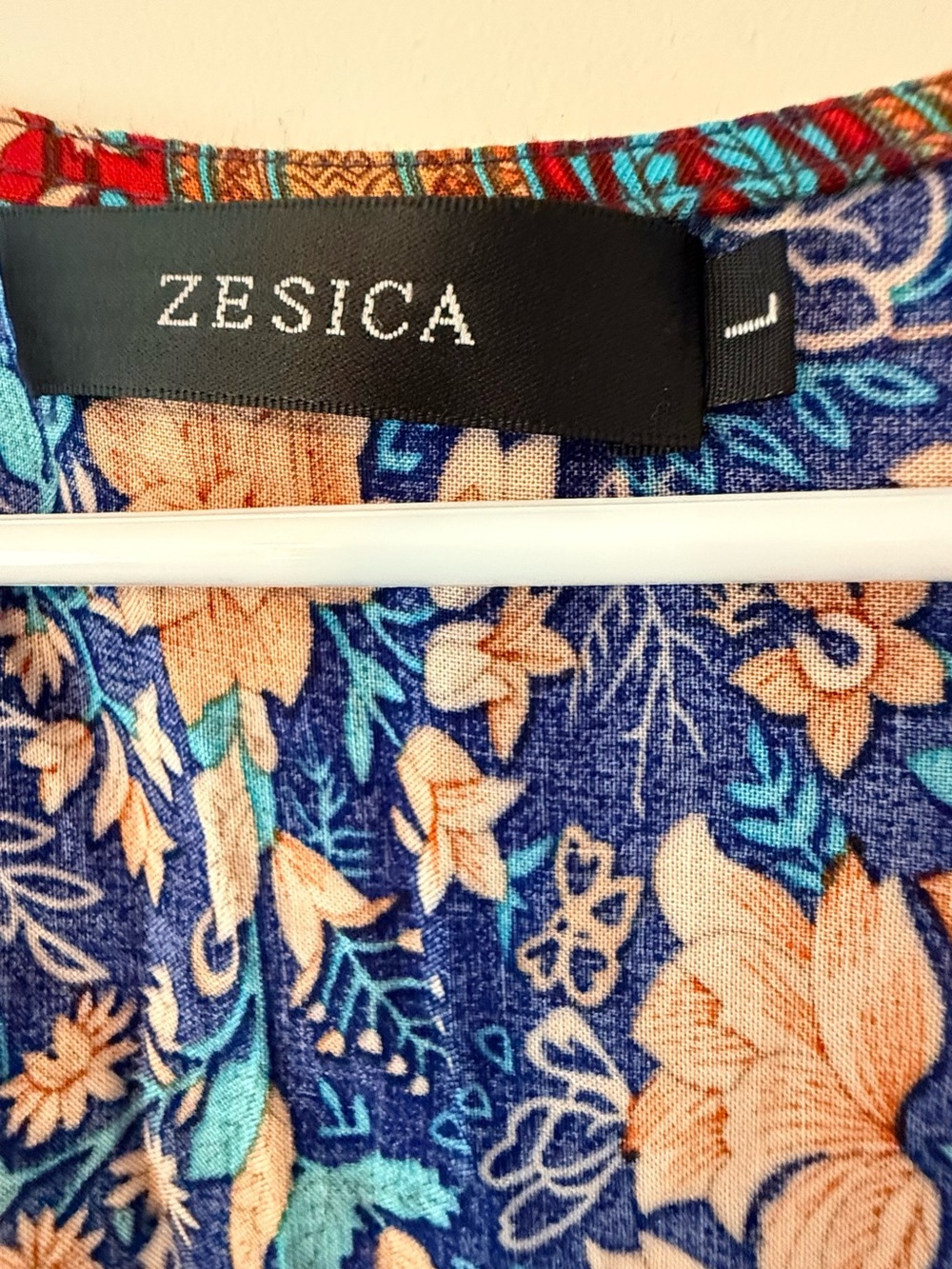 Zesica Navy Rust Floral Print Bohemian Wrap Maxi Dress❤️ - Picture 7 of 9